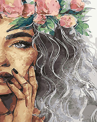 Porträt Malen nach Zahlen GX28545