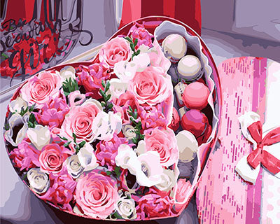 Blume Malen nach Zahlen GX28569