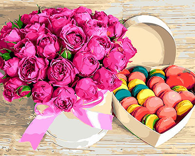 Blume Malen nach Zahlen GX28615