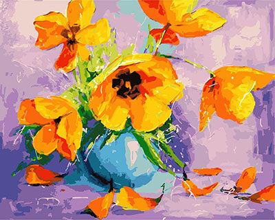 Blume Malen nach Zahlen GX28709