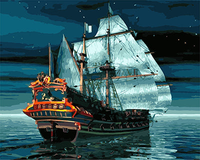 Meereslandschaft Malen nach Zahlen GX28989