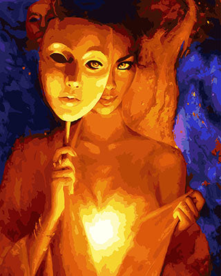 Porträt Malen nach Zahlen GX29014