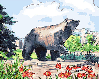 Tier Malen nach Zahlen GX29323