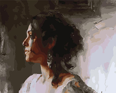 Porträt Malen nach Zahlen GX29411