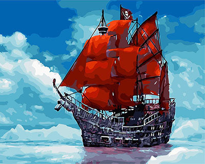 Meereslandschaft Malen nach Zahlen GX29453