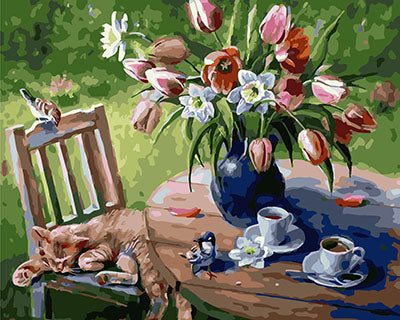 Blume Malen nach Zahlen GX29472