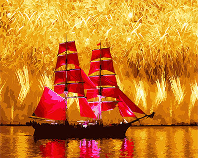 Meereslandschaft Malen nach Zahlen GX29546