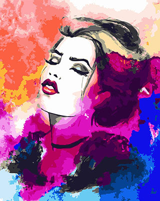 Porträt Malen nach Zahlen GX29550