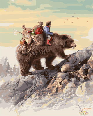 Tier Malen nach Zahlen GX29584