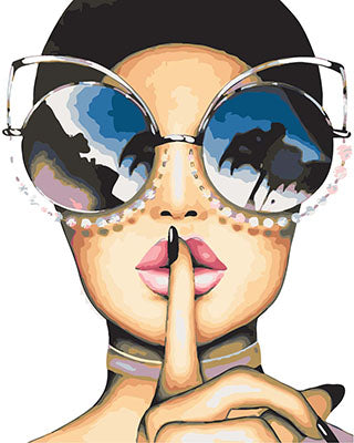 Porträt Malen nach Zahlen GX29596