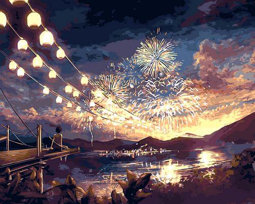 Landschaft Dorf Malen Nach Zahlen Für Erwachsene GX807