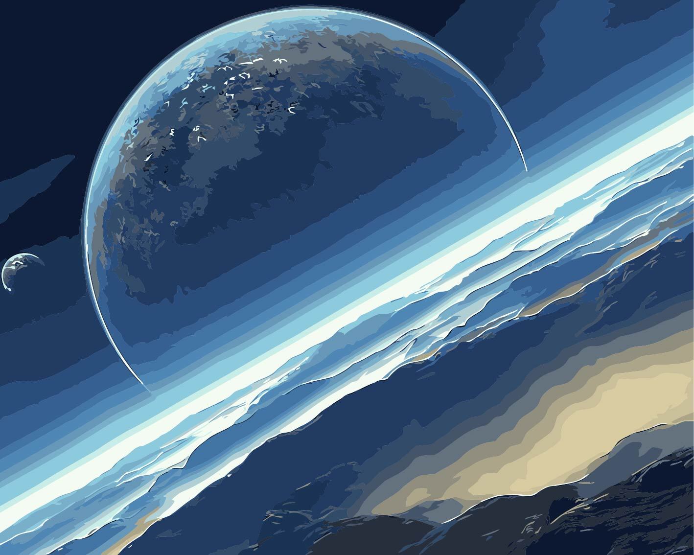 Natürlich Himmel Malen Nach Zahlen Für Erwachsene H737