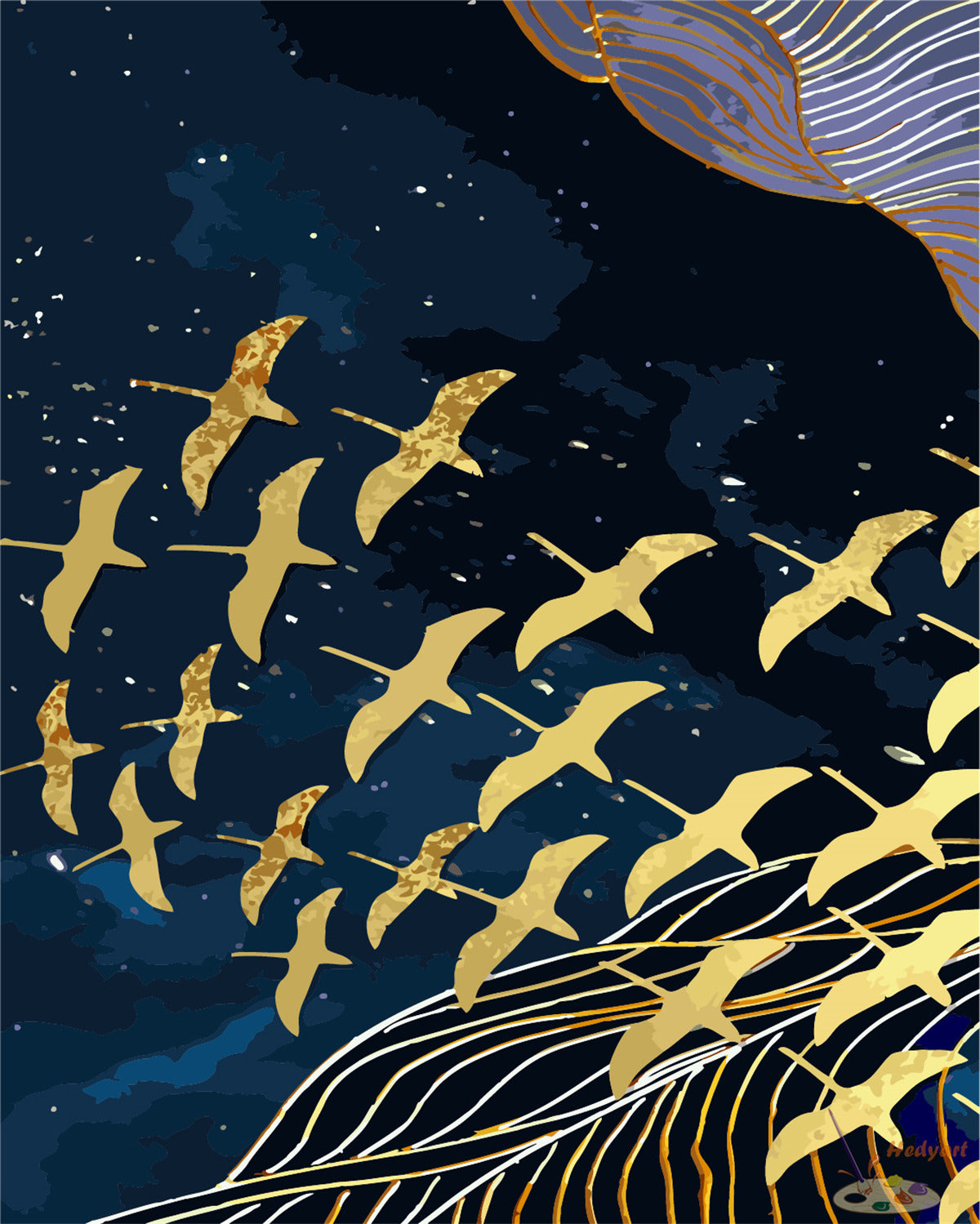 Blume Malen nach Zahlen HW8202