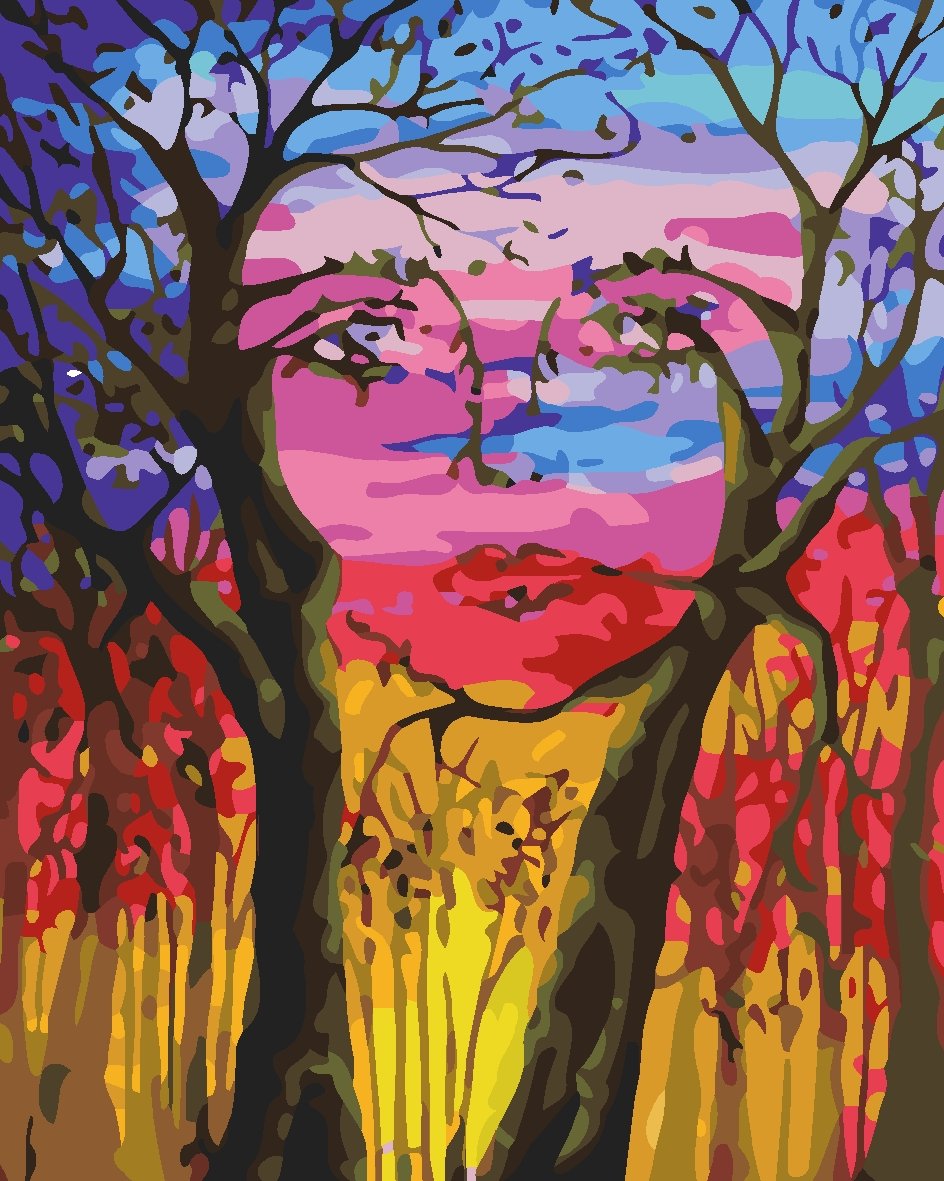 Baum Malen Nach Zahlen JW392