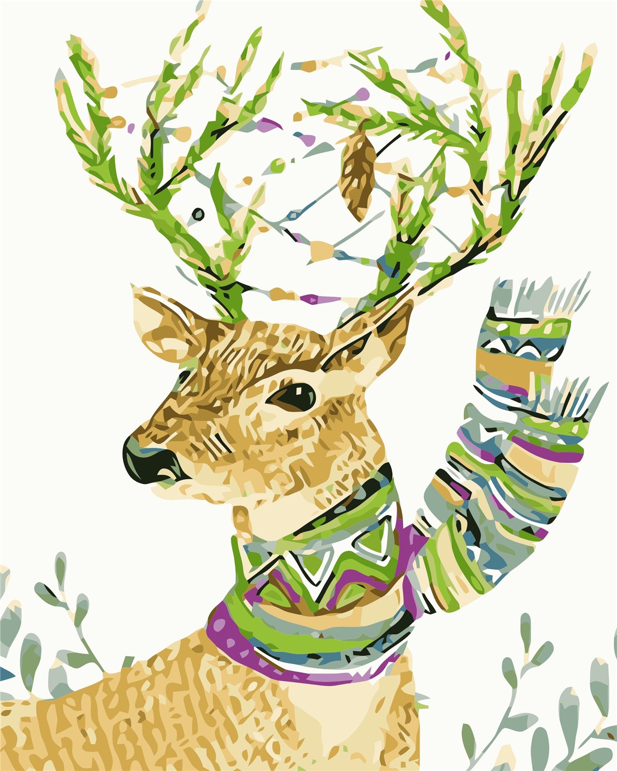 Tier Malen Nach Zahlen Für Erwachsene JY046