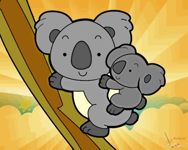 Tier Malen nach Zahlen KLA9372