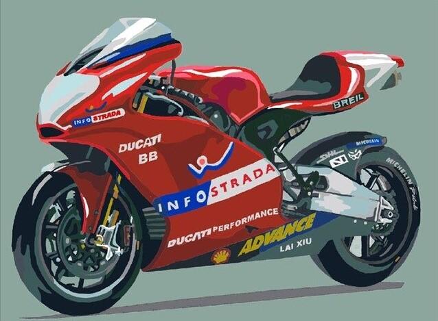 Motor Malen nach Zahlen MOT6514