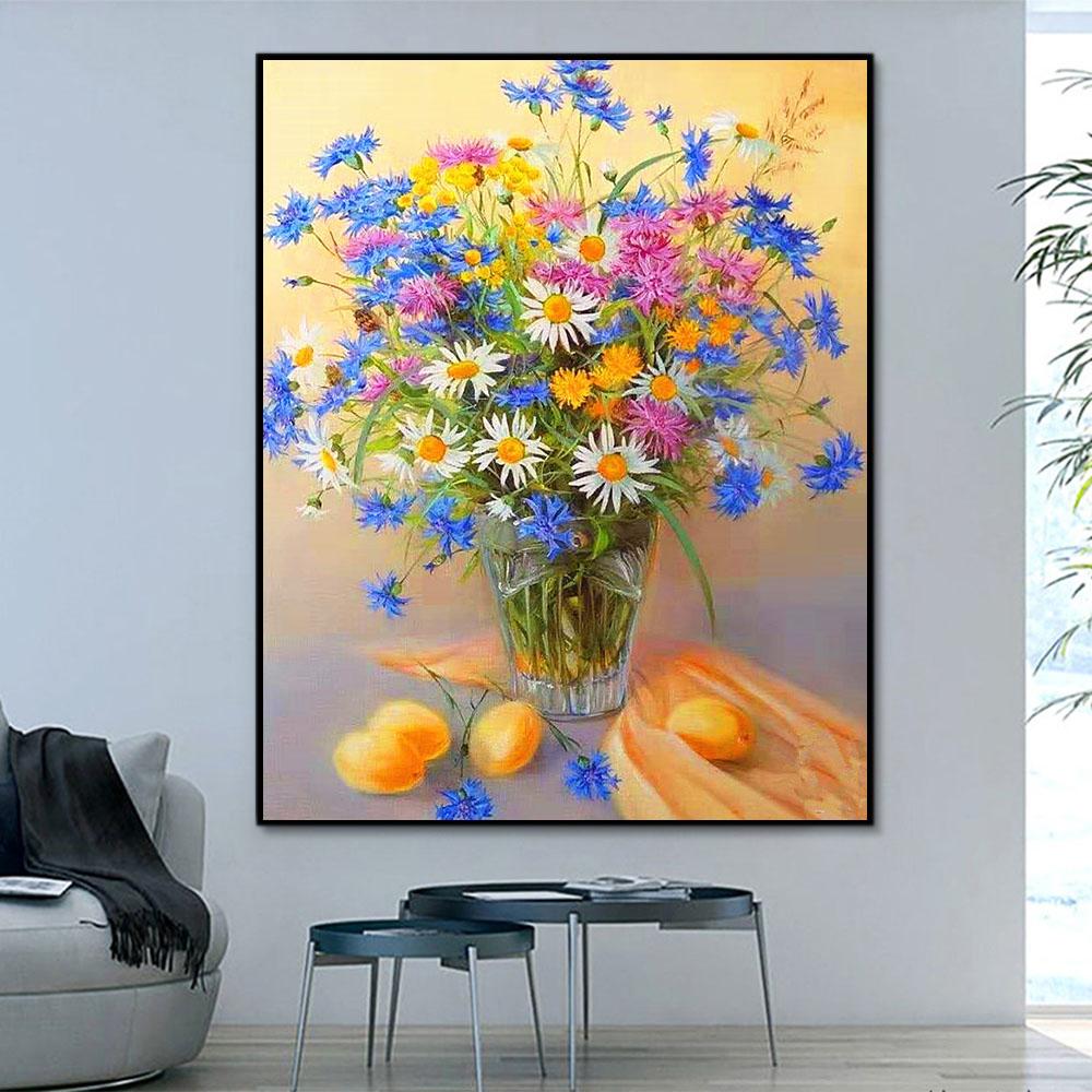 Blume Gänseblümchen Malen Nach Zahlen Für Erwachsene OTG6078