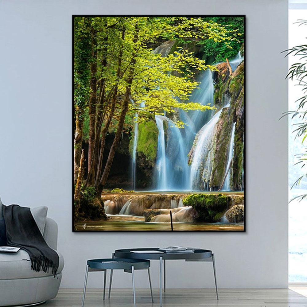 Natürlich Wasserfalls Malen Nach Zahlen Für Erwachsene OTG6087