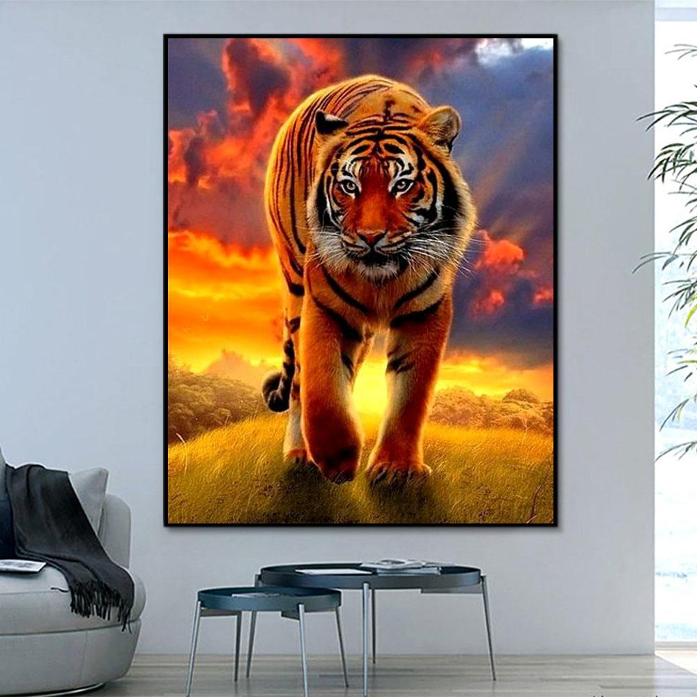 Tier Tiger Malen Nach Zahlen Für Erwachsene OTG6119