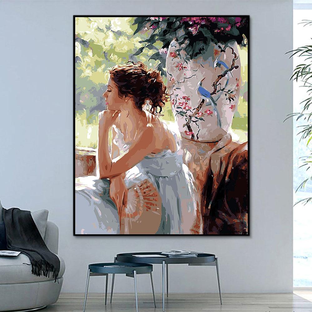 Porträt Dame Malen Nach Zahlen Für Erwachsene OTG6159