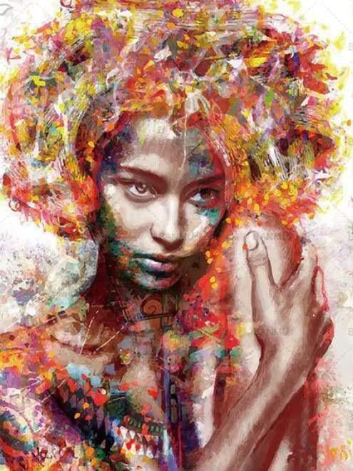 Porträt Malen nach Zahlen OTP3416