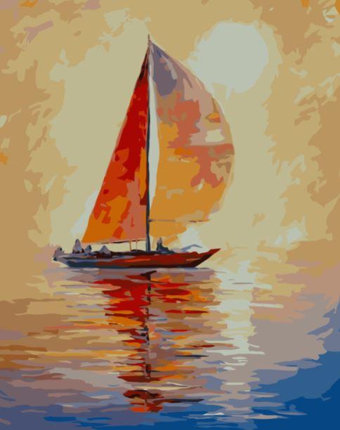 Meereslandschaft Malen nach Zahlen OTP3461