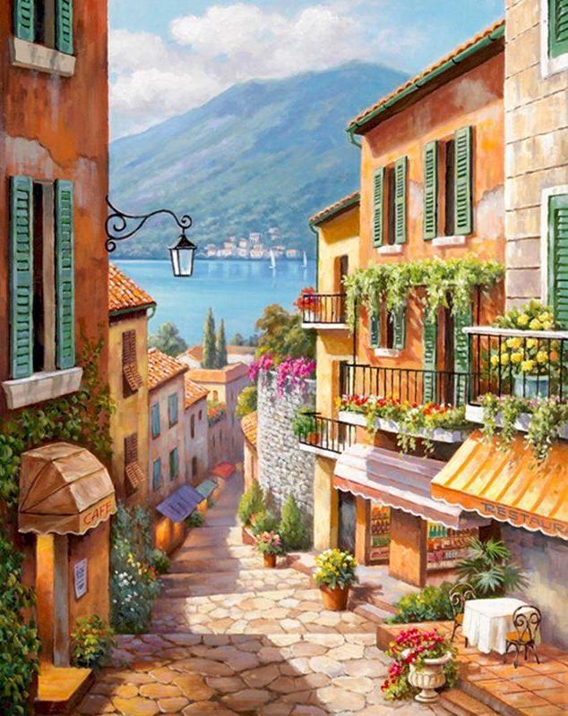 Stadt Malen nach Zahlen OTP3540