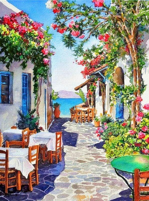 Stadt Malen nach Zahlen OTP3541