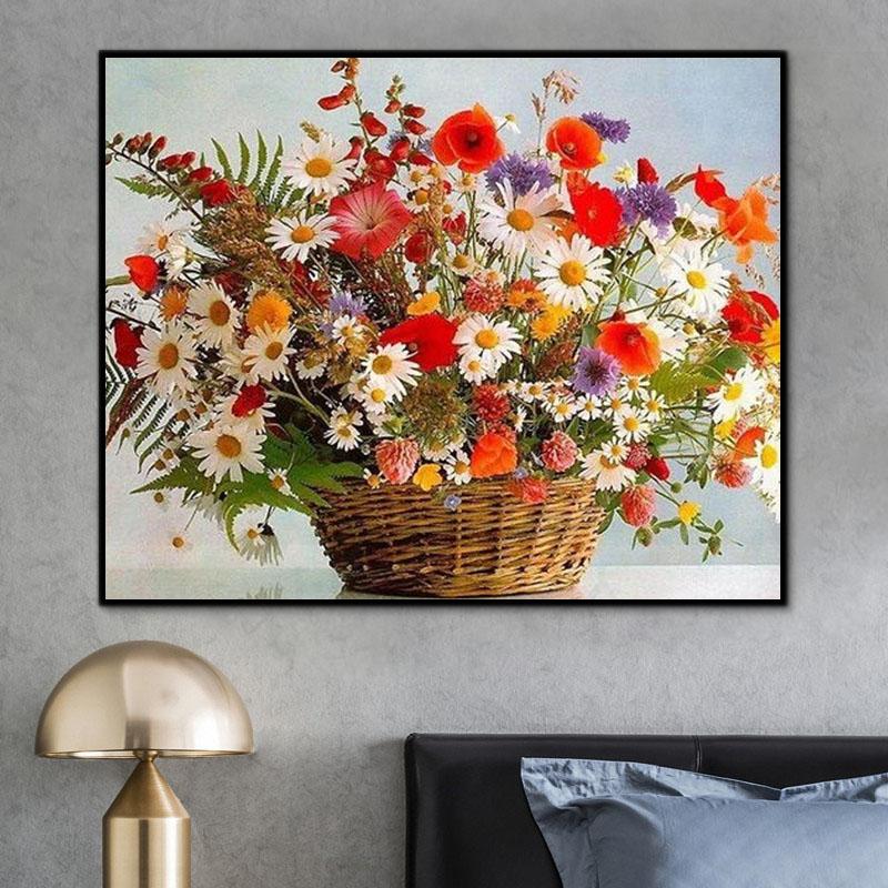 Blume Gänseblümchen Malen Nach Zahlen Für Erwachsene PH9275