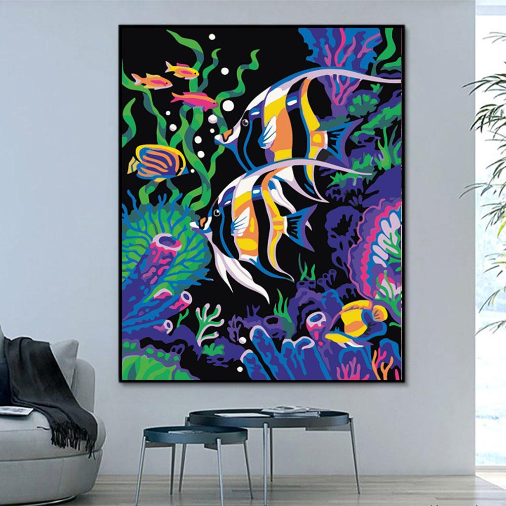 Tier Fish Malen Nach Zahlen Für Anfänger PH9450