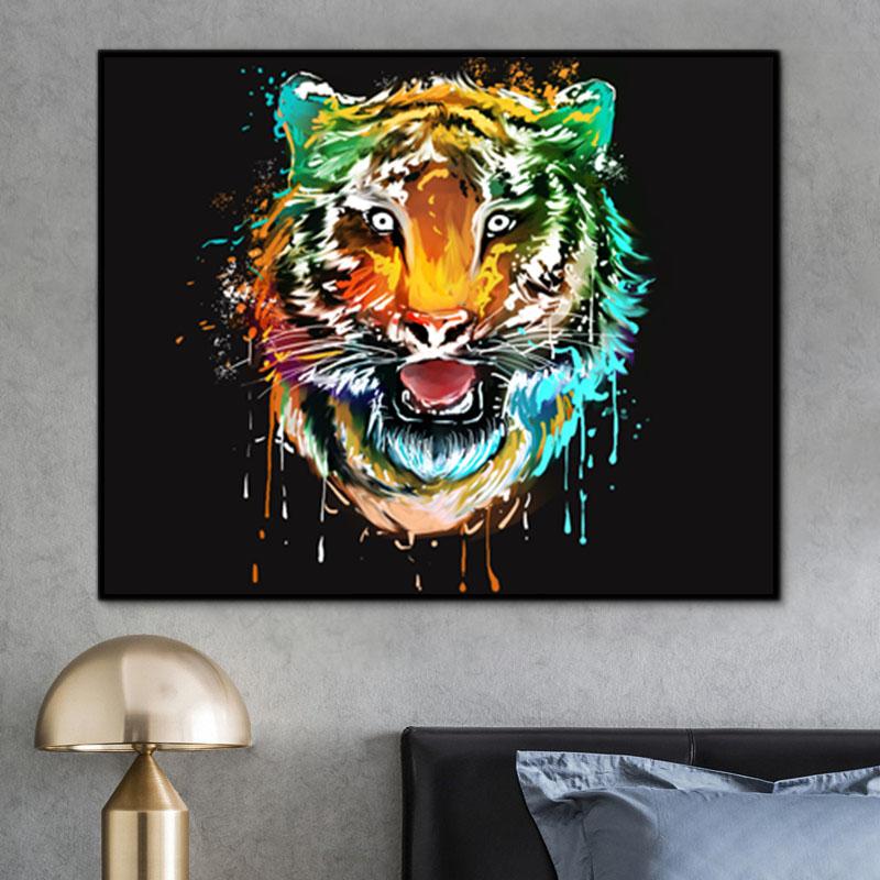 Tier Tiger Malen Nach Zahlen Für Erwachsene PH9581