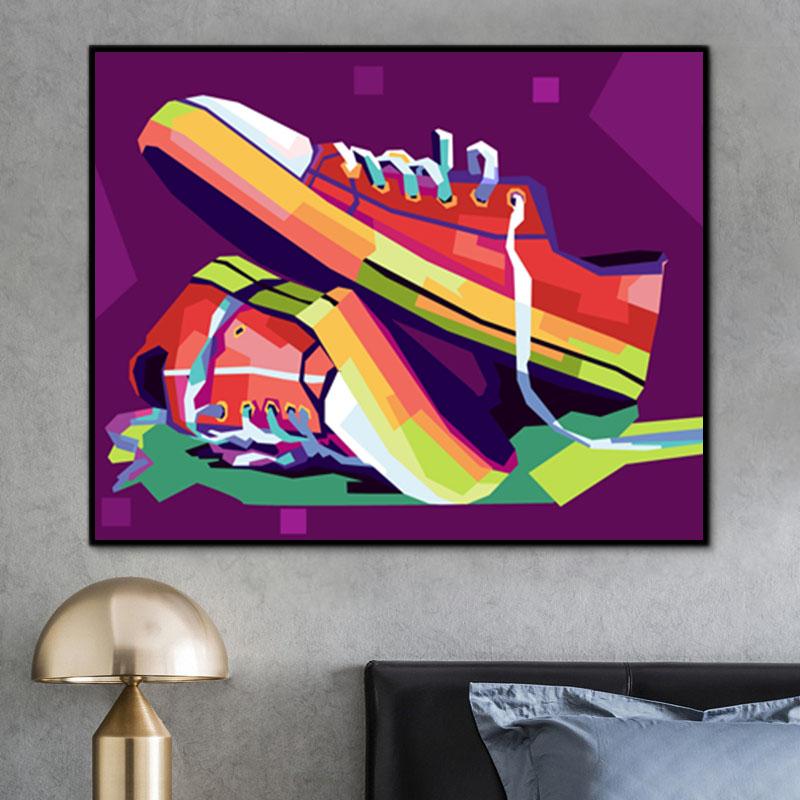 Beliebtes Muster Shoes Unique Malen nach Zahlen PH9588