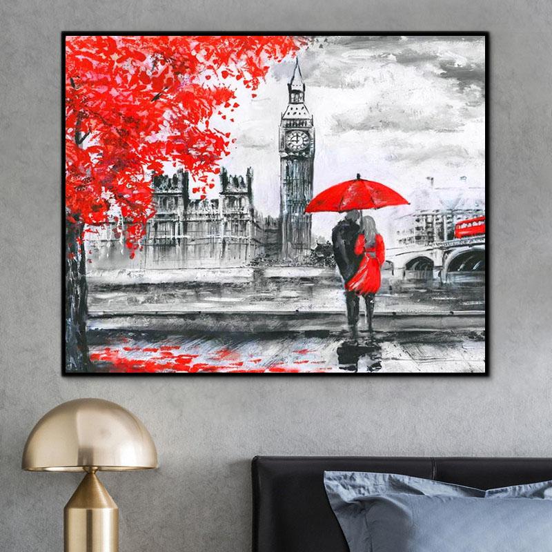 Landschaft Die Elizabeth Turm Malen Nach Zahlen RA3076