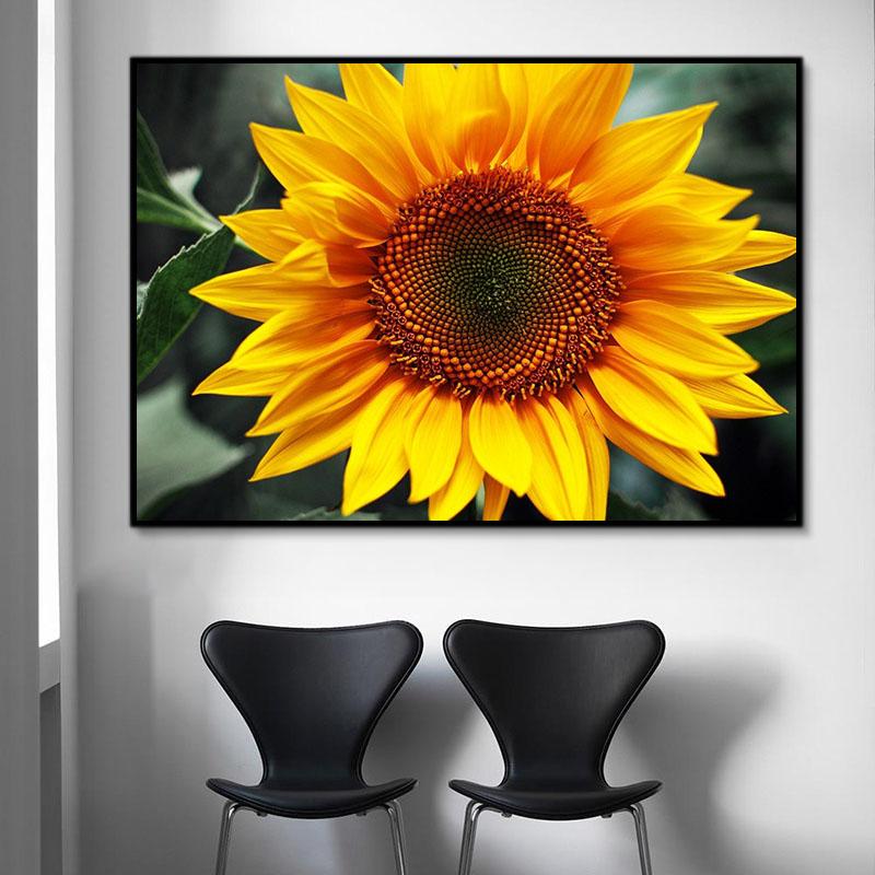 Blume Sonnenblume Malen Nach Zahlen Für Erwachsene RA3201