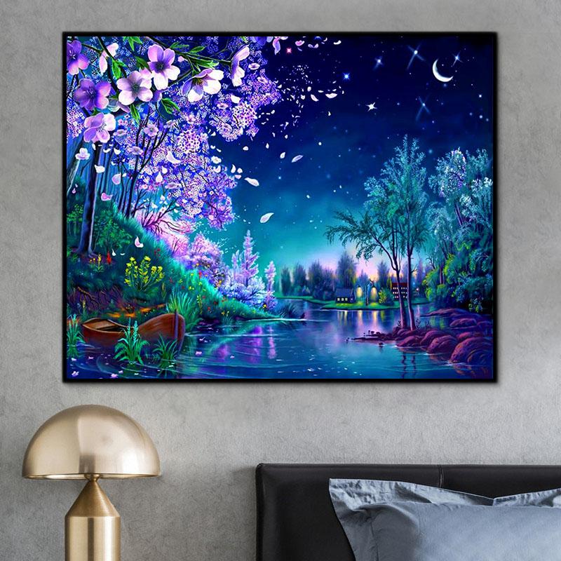 Natürlich Strom Malen Nach Zahlen Für Erwachsene RA3233