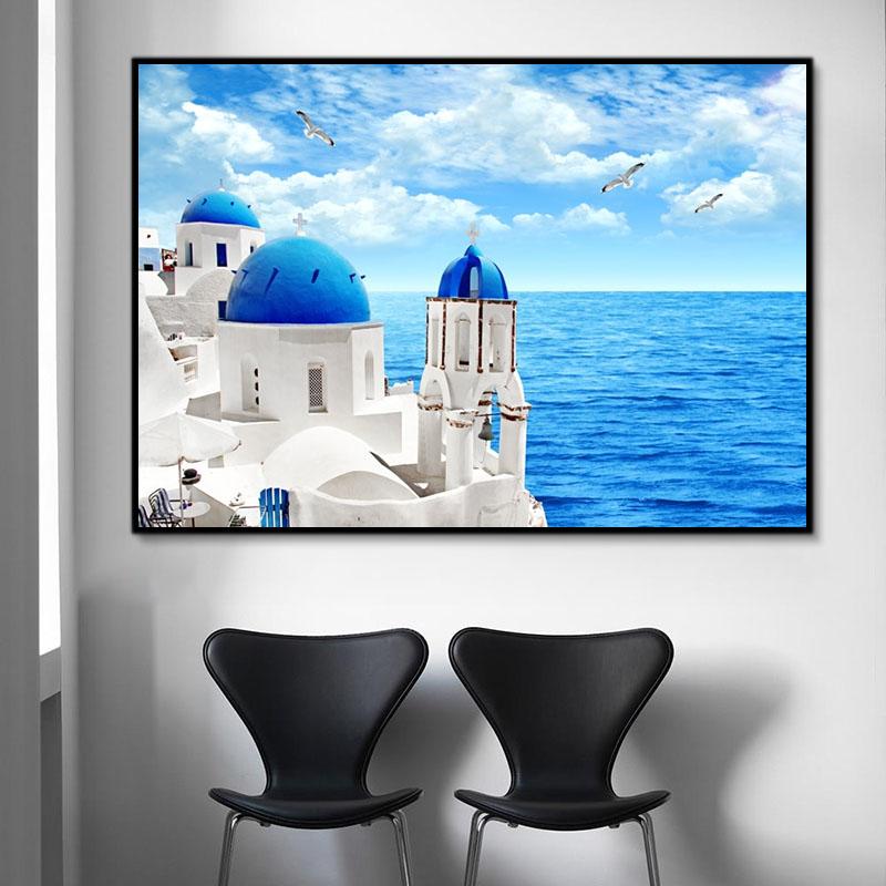 Landschaft Greece Aegean See Malen Nach Zahlen RA3295