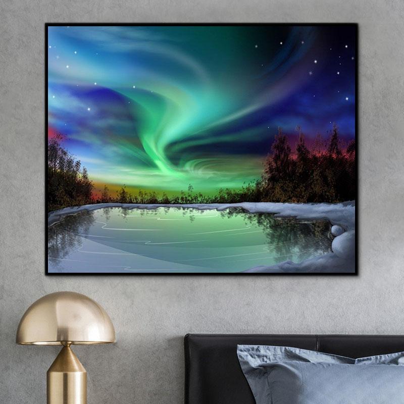 Natürlich Fluss Malen Nach Zahlen Für Erwachsene RA3414