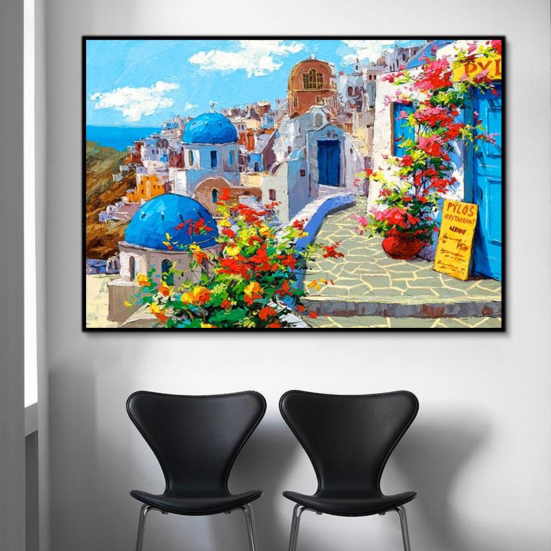 Landschaft Greece Santorini Malen Nach Zahlen RA3424