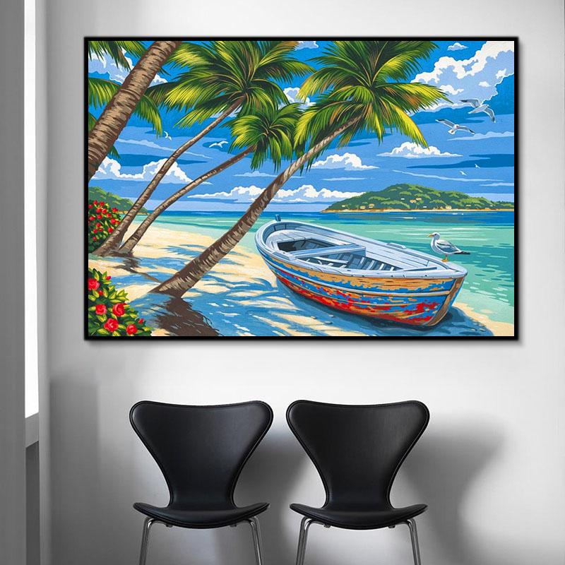 Landschaft Strand Malen Nach Zahlen Für Erwachsene RA3435