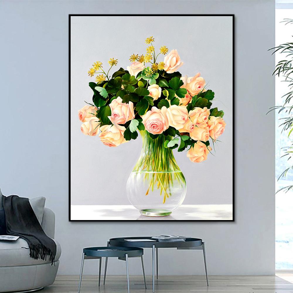 Blume Rose Malen Nach Zahlen Für Erwachsene RSB8113