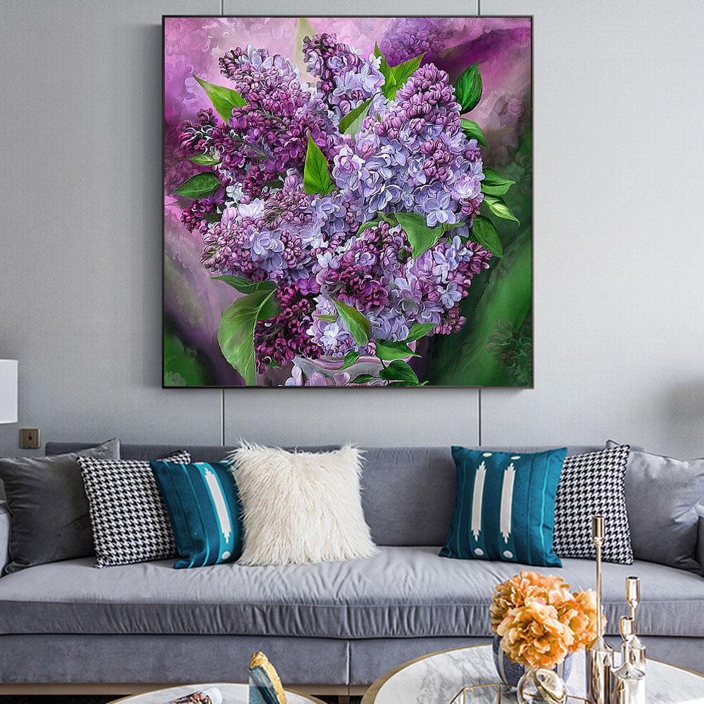 Blume Violet Malen Nach Zahlen Für Erwachsene RSB8261