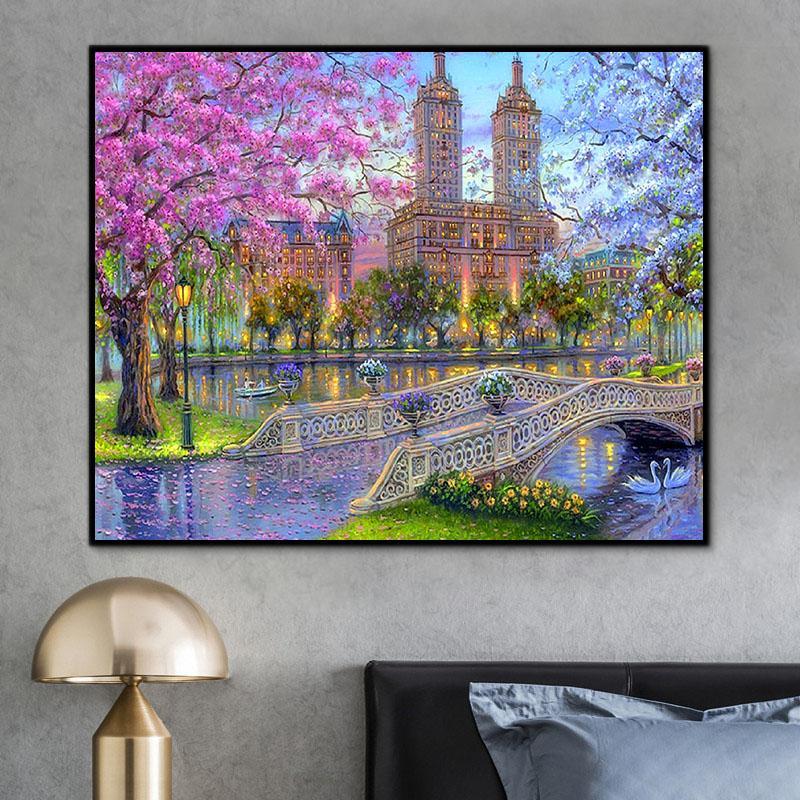 Landschaft London Malen Nach Zahlen Mit Rahmen RSB8470