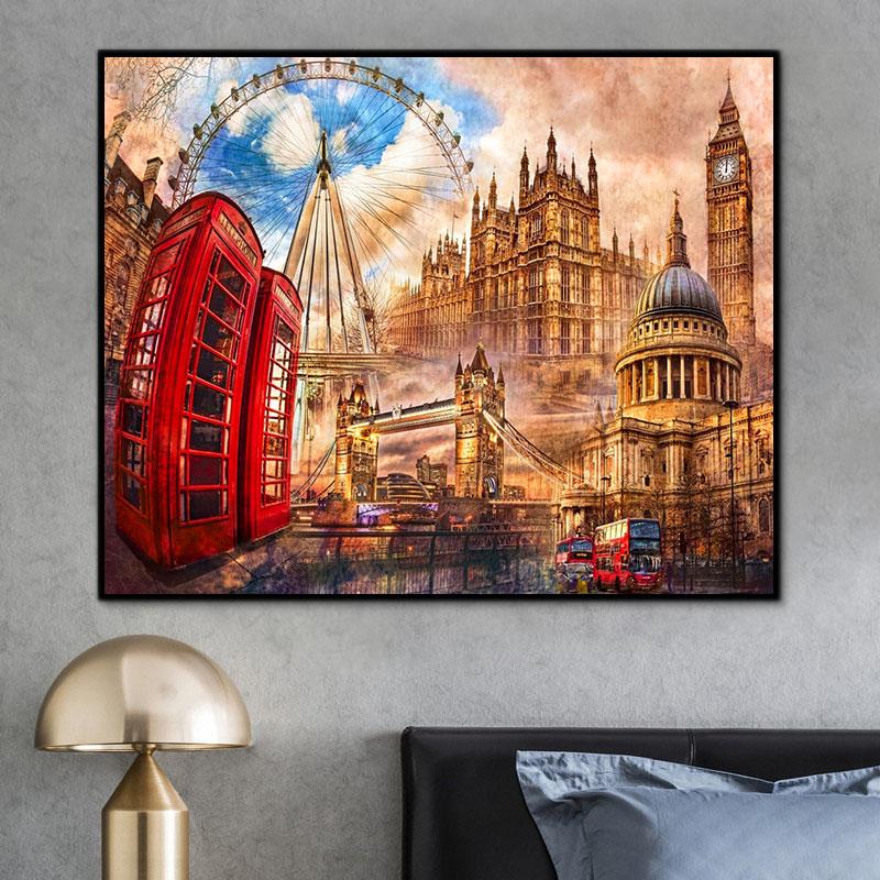 Landschaft Malen Nach Zahlen Mit Rahmen RSB8479