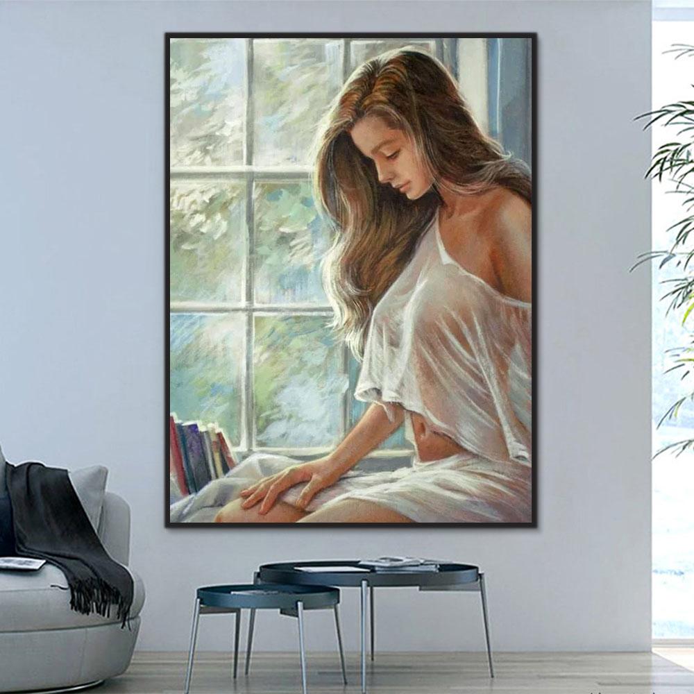 Porträt Dame Malen Nach Zahlen Für Erwachsene RSB8483