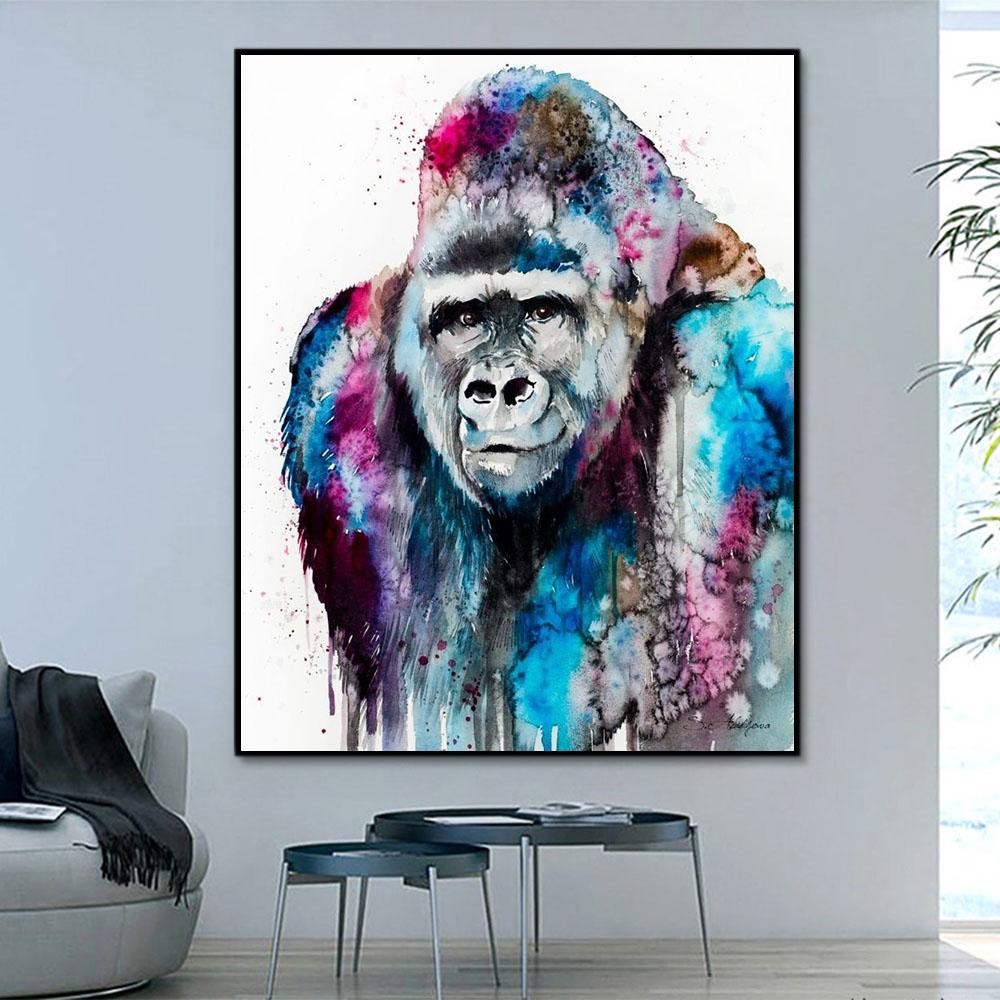 Tier Gorilla Malen Nach Zahlen Für Erwachsene RSB8484