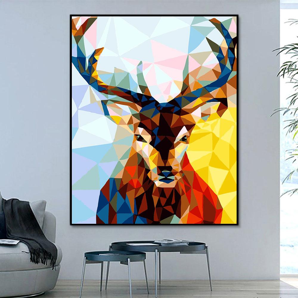 Tier Hirsch Malen Nach Zahlen Für Erwachsene HQD1280