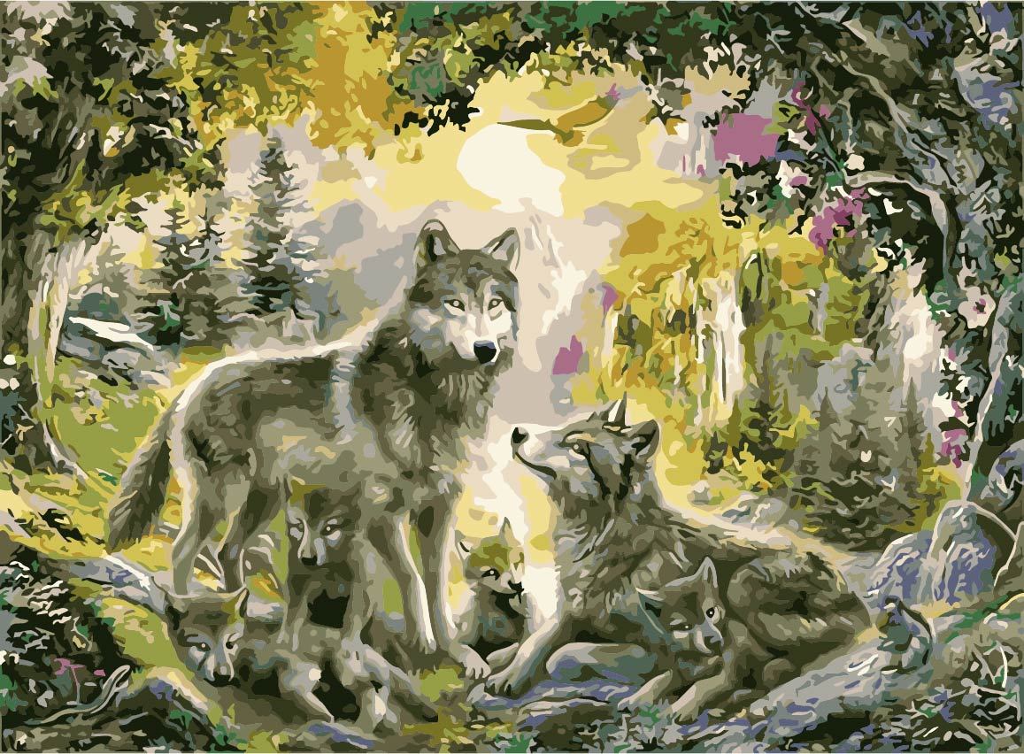 Tier Malen nach Zahlen For Adult TCR3064