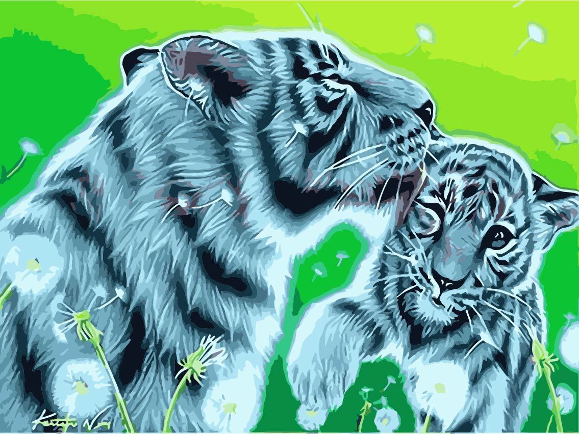 Tier Malen nach Zahlen For Adult TCR3065