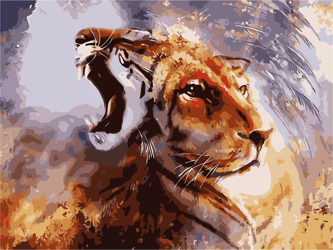 Tier Malen nach Zahlen For Adult TCR3073